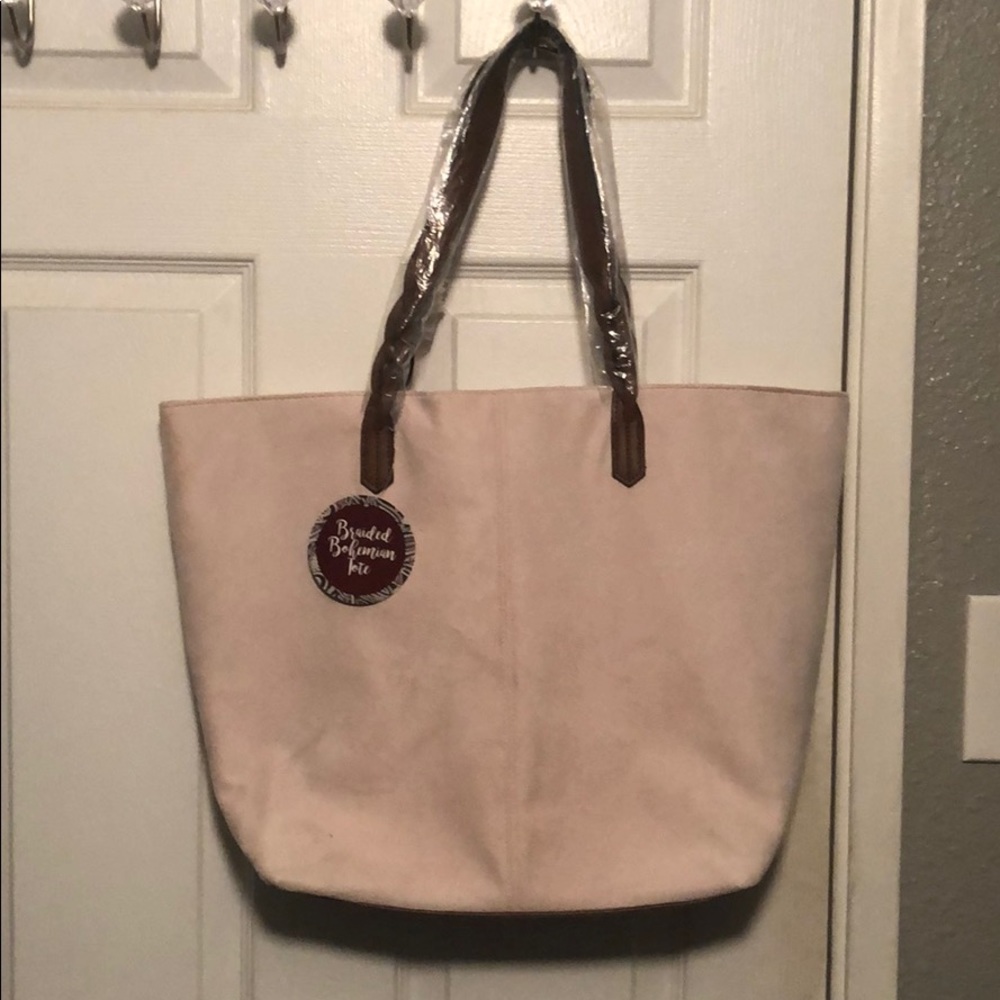 Braided bohemian tote